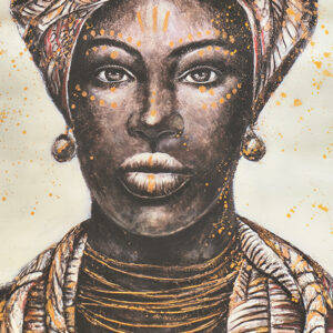 lady in brown